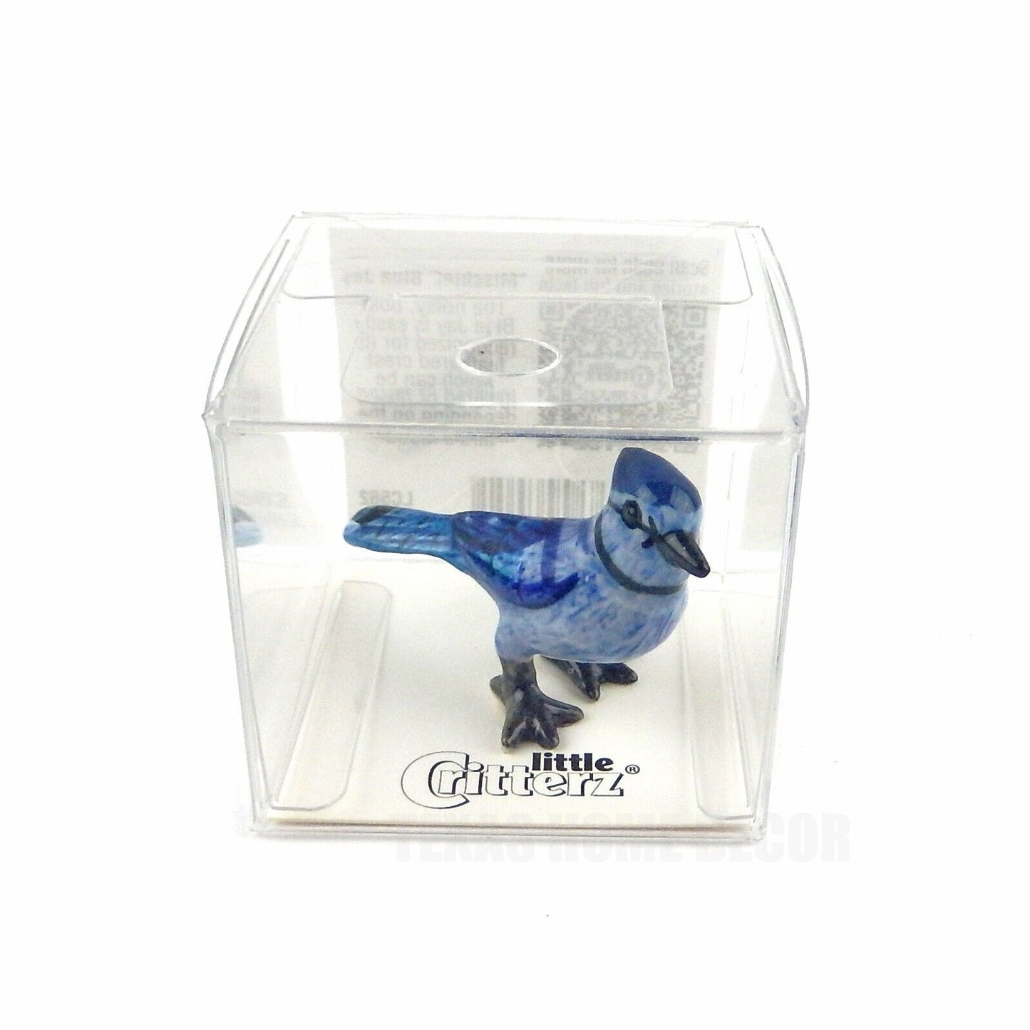 Little Critterz Miniature Collectors Blue Jay Porcelain Bird Figurine