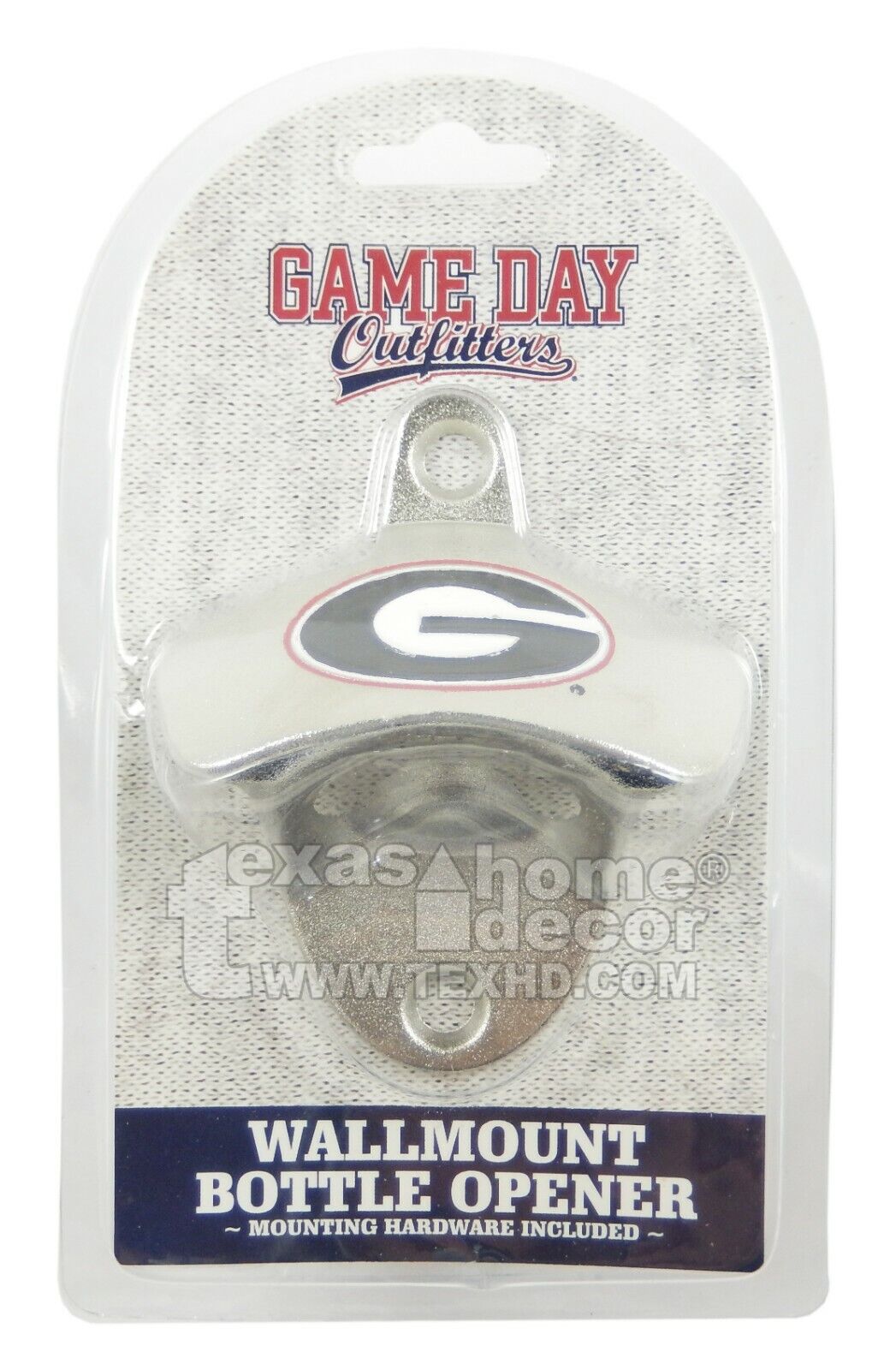 Georgia Bulldogs Beer Bottle Opener Wall Mounted Zinc Alloy NCAA SEC Licensed