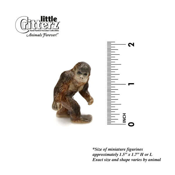 Little Critterz Miniature Collectors Bigfoot Sasquatch Ape Porcelain Figurine