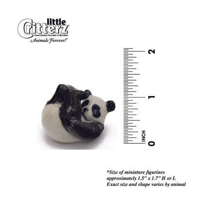 Little Critterz Miniature Collectors Panda Bear Cub Porcelain Figurine