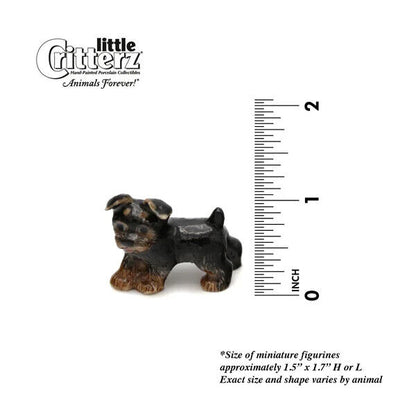 Little Critterz Miniature Collectors Yorkshire Terrier Dog Porcelain Figurine