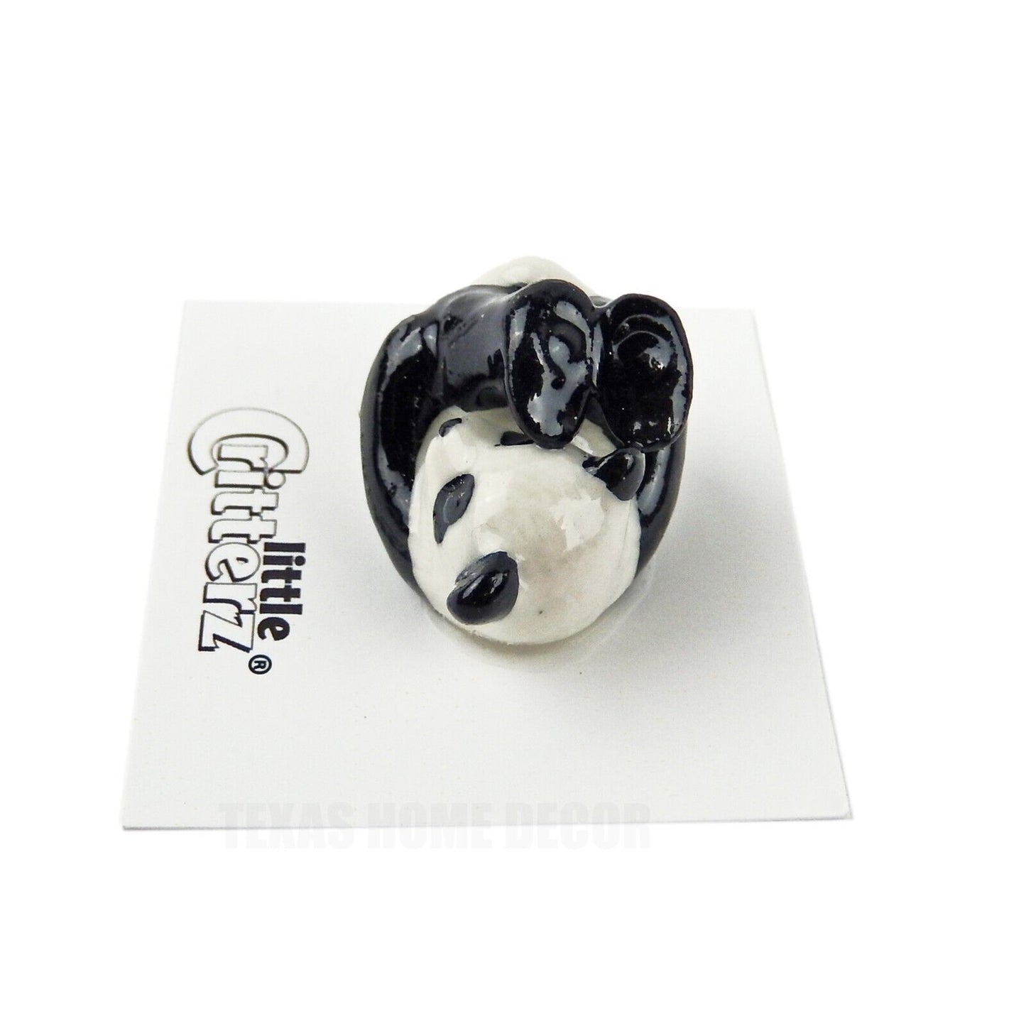 Little Critterz Miniature Collectors Panda Bear Cub Porcelain Figurine