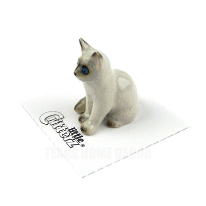 Little Critterz Miniature Collectors Kitten Ragdoll Cat Porcelain Figurine