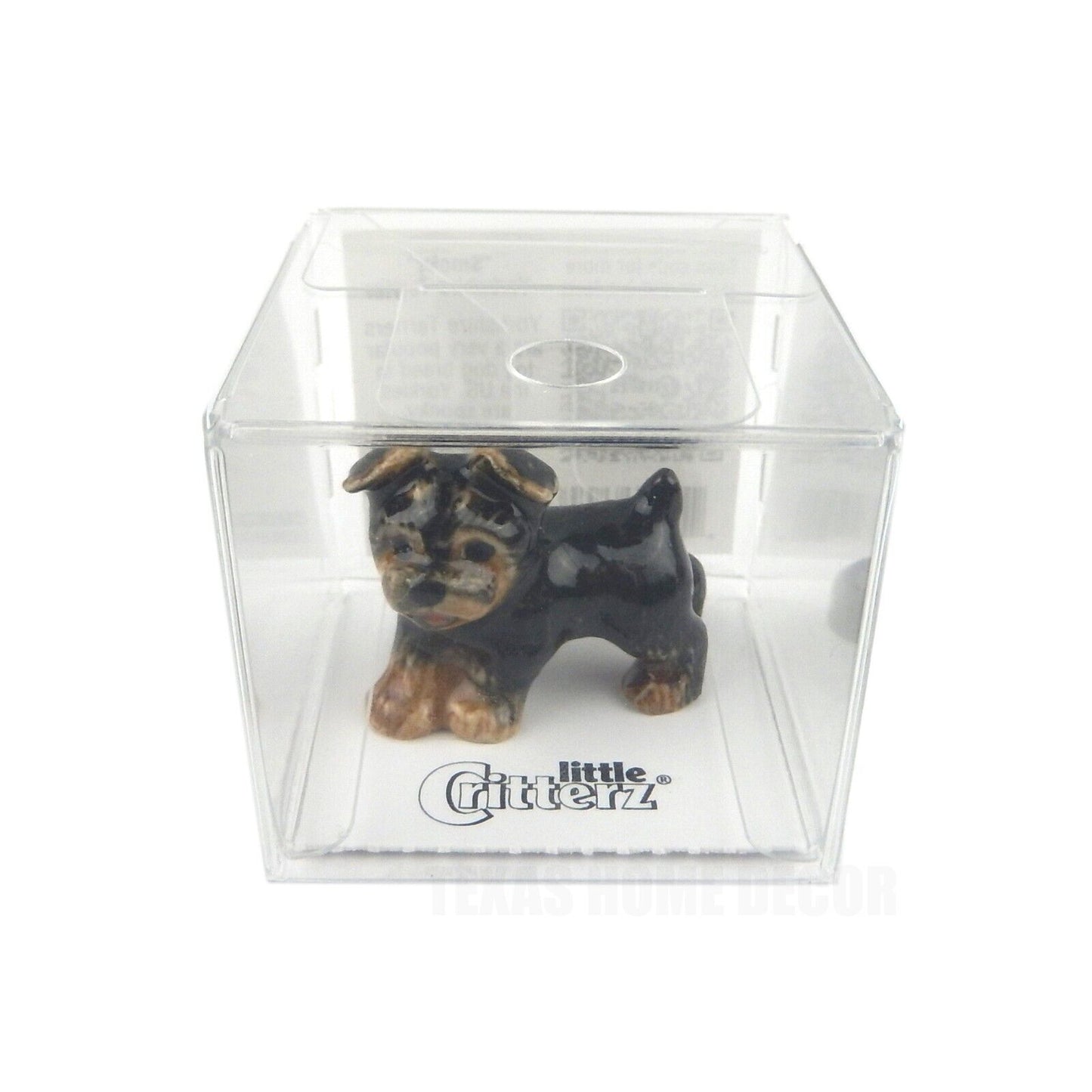 Little Critterz Miniature Collectors Yorkshire Terrier Dog Porcelain Figurine