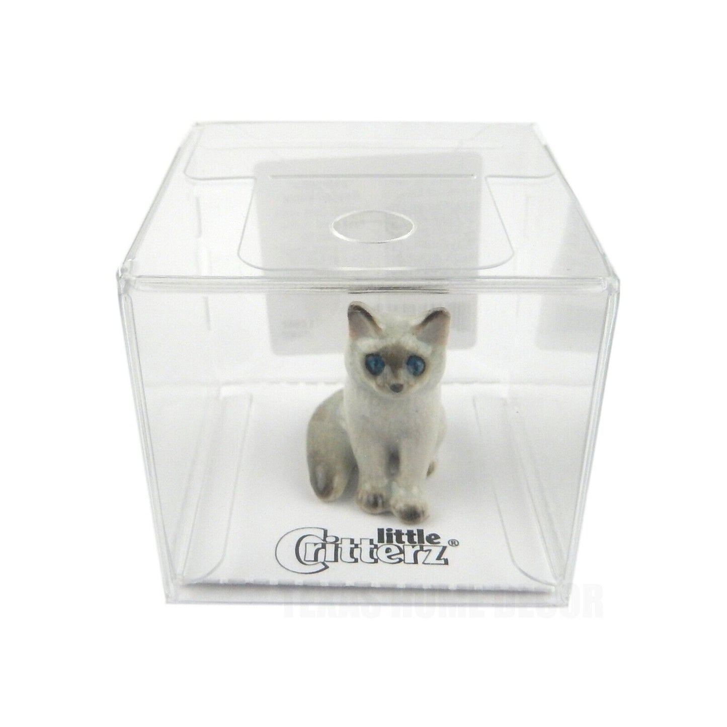 Little Critterz Miniature Collectors Kitten Ragdoll Cat Porcelain Figurine