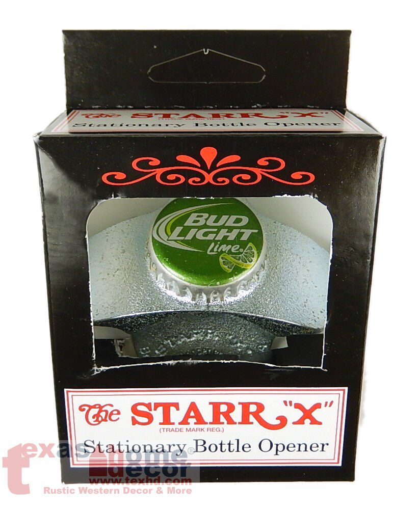 Bud Light Lime Bottle Opener Beer Cap Budweiser Starr X Wall Mounted Cast Iron