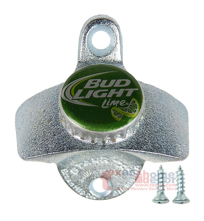 Bud Light Lime Bottle Opener Beer Cap Budweiser Starr X Wall Mounted Cast Iron