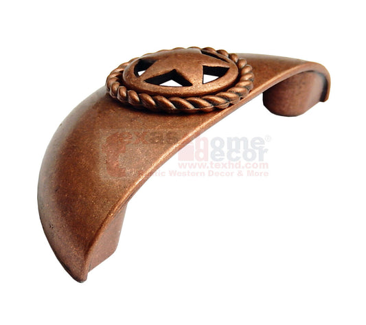 Star Rope Bin Handle Drawer Pull Cabinet Hardware Copper Drawer