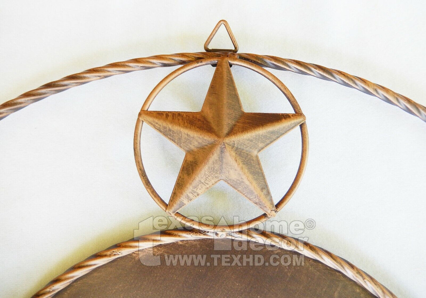 Give Us This Day Our Daily Bread Metal Wall Plaque Sign Stars Rope Rings 20.5"