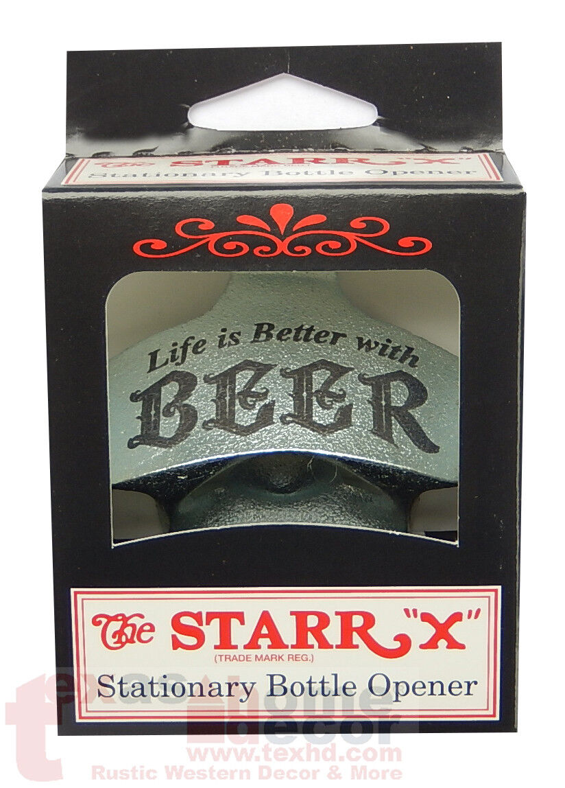 Life is Better With Beer Bottle Opener Starr X Wall Mounted Zinc Cast Iron