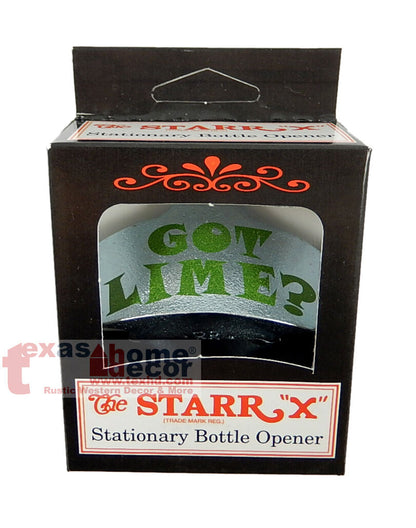 Got Lime? Beer Bottle Opener Wall Mounted Starr X Durable Zinc Plated Cast Iron