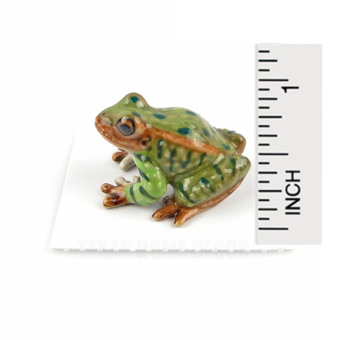 Little Critterz Miniature Collectors Northern Leopard Frog Porcelain Figurine