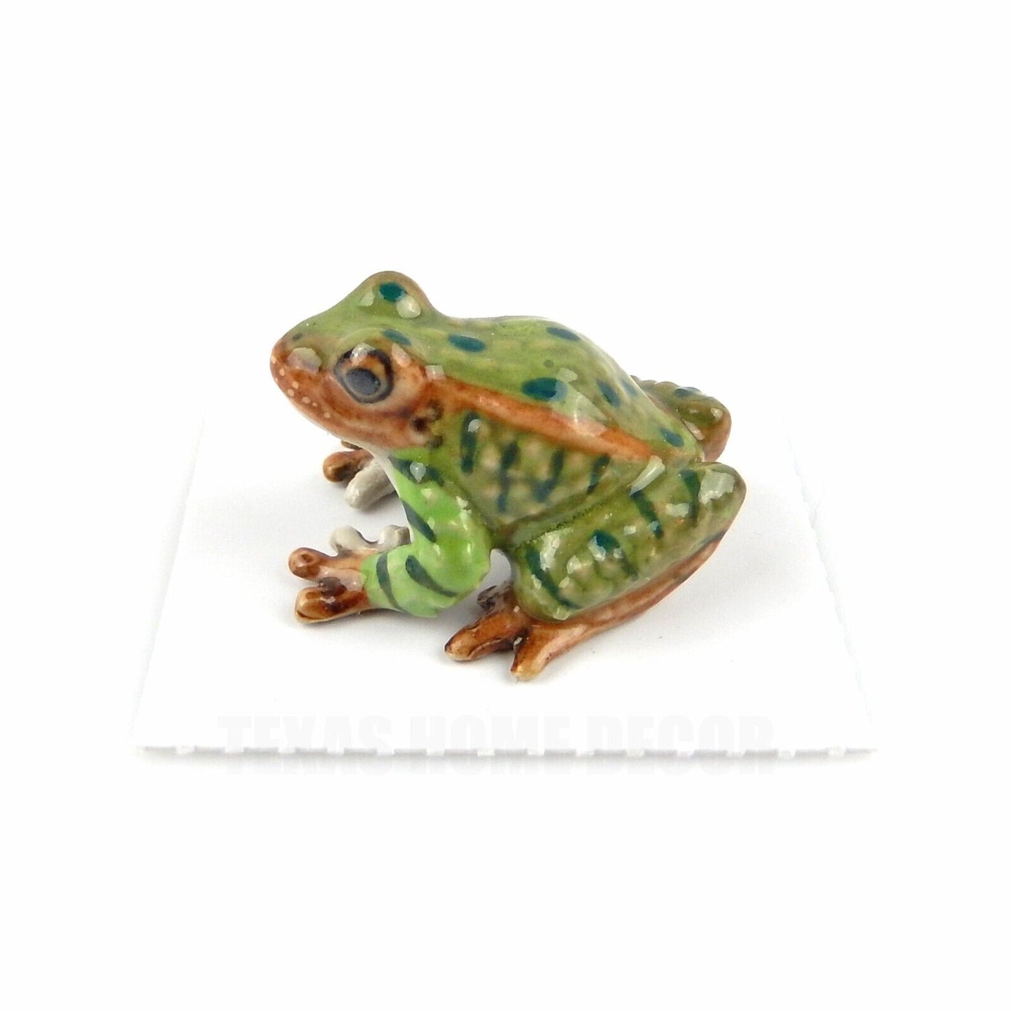 Little Critterz Miniature Collectors Northern Leopard Frog Porcelain Figurine