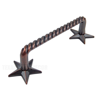 Star Rope Handle Cabinet Hardware Drawer Door Pull Oil Rubbed Bronze w/Screws