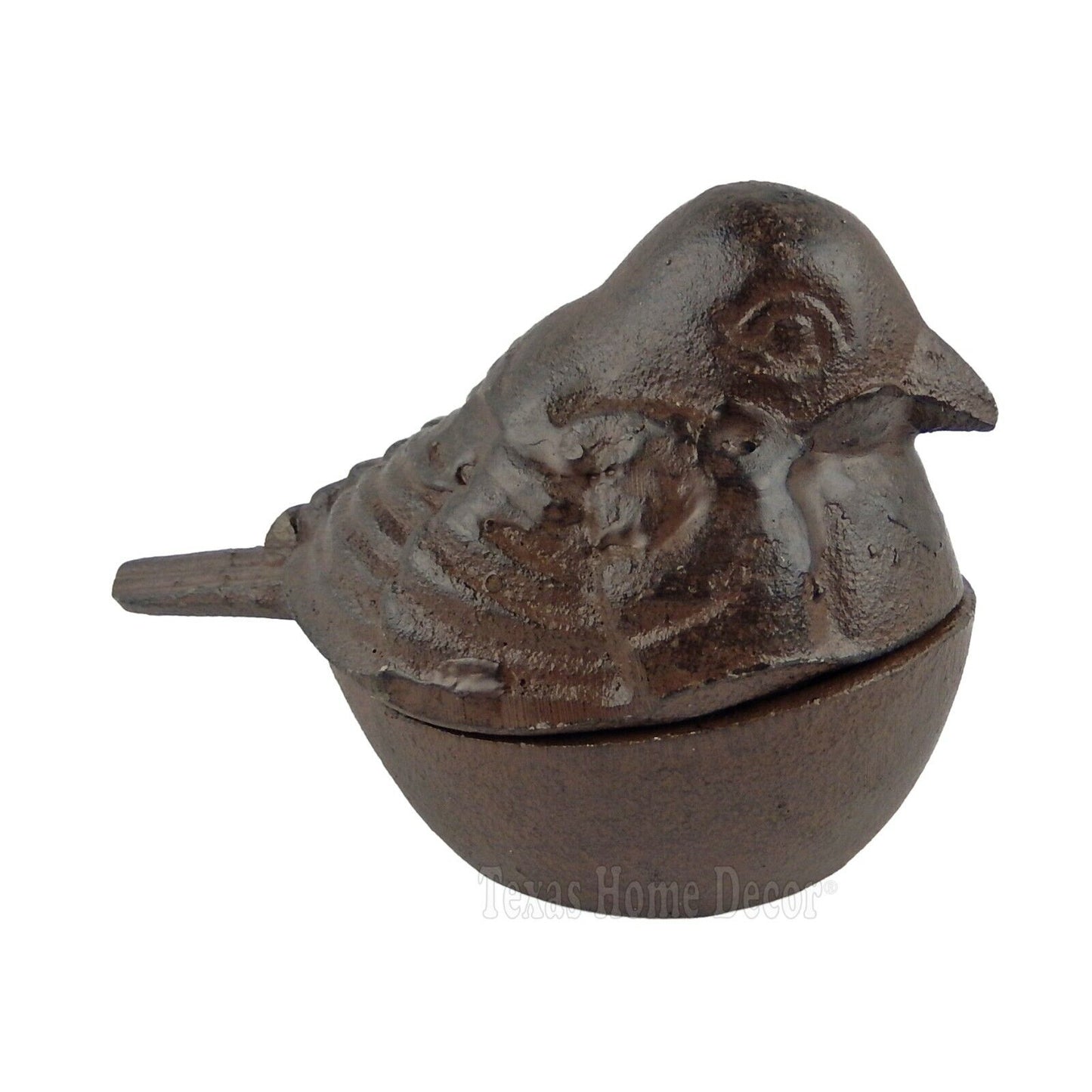 Bird Trinket Box Small Cast Iron Key Hider Holder Jewelry Box Garden Yard Decor