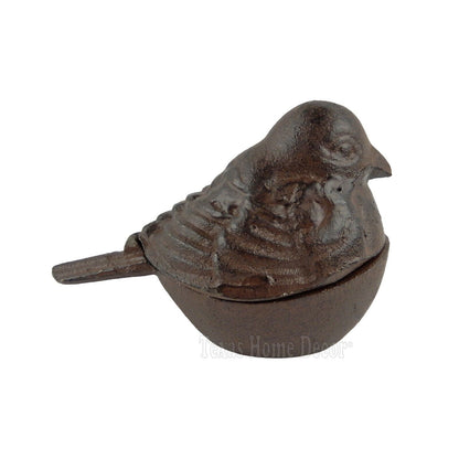 Bird Trinket Box Small Cast Iron Key Hider Holder Jewelry Box Garden Yard Decor