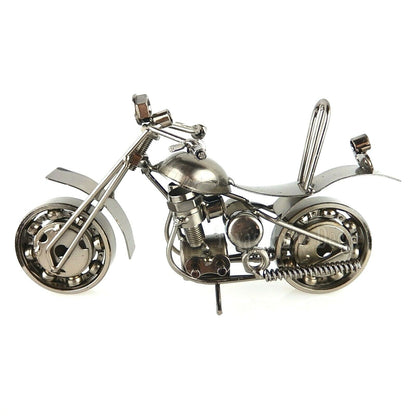 Metal Motorcycle Chopper Upcycled From Bolts Springs Ball Bearings Nuts M6