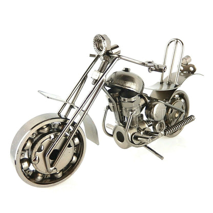 Metal Motorcycle Chopper Upcycled From Bolts Springs Ball Bearings Nuts M6