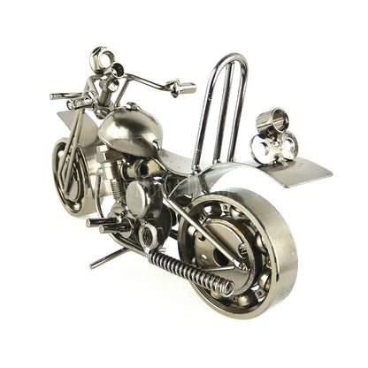 Metal Motorcycle Chopper Upcycled From Bolts Springs Ball Bearings Nuts M6