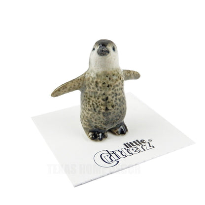 Little Critterz Miniature Collectors Penguin Chick "Tux" Porcelain Figurine