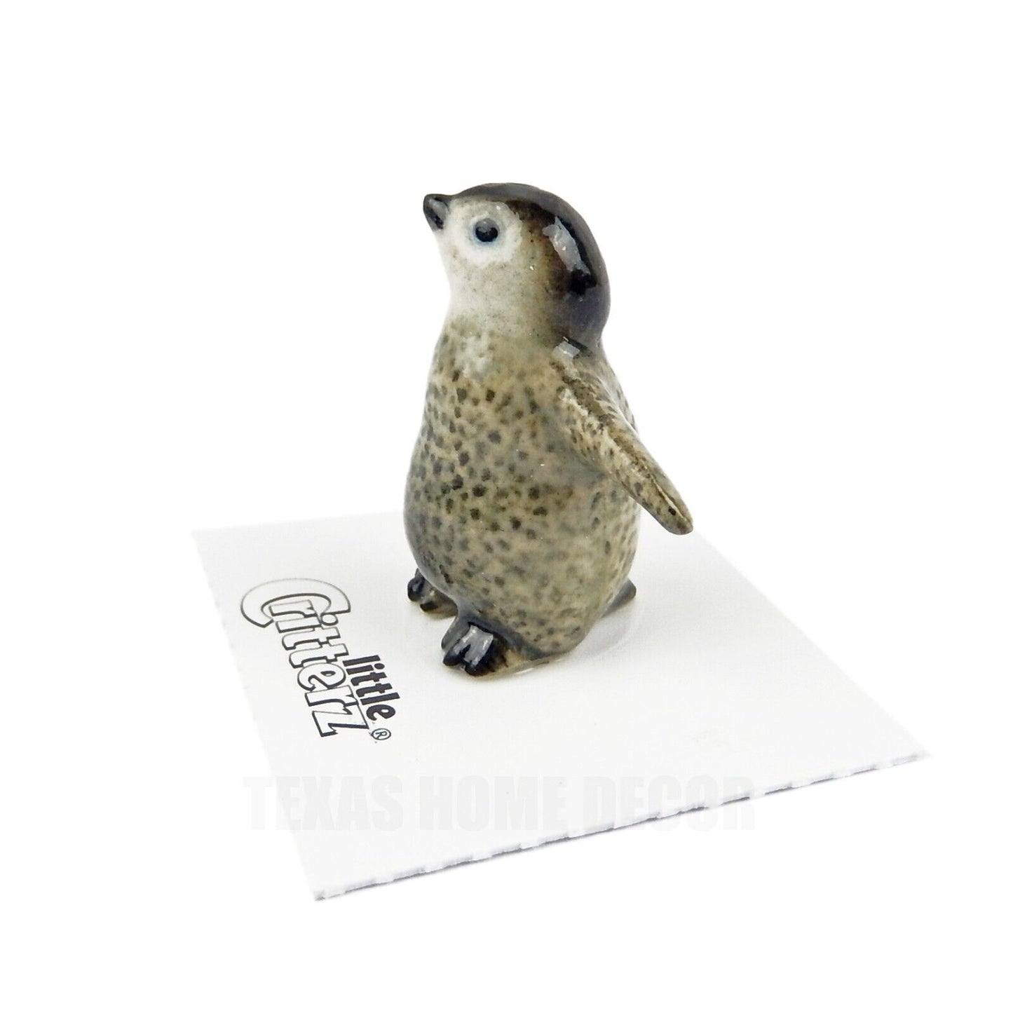 Little Critterz Miniature Collectors Penguin Chick "Tux" Porcelain Figurine