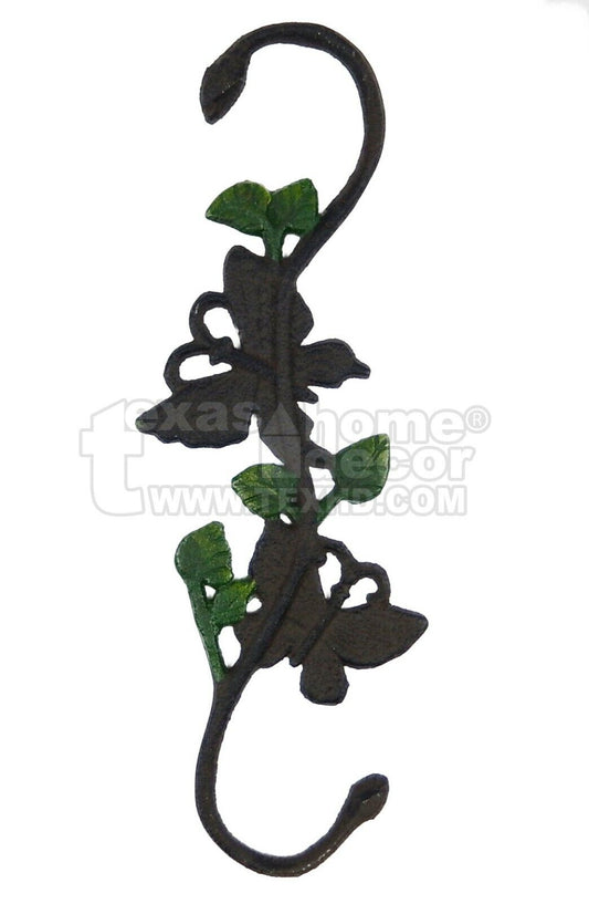 Butterfly Plant Hanger Cast Iron S Hook Basket Holder Garden Antique Style