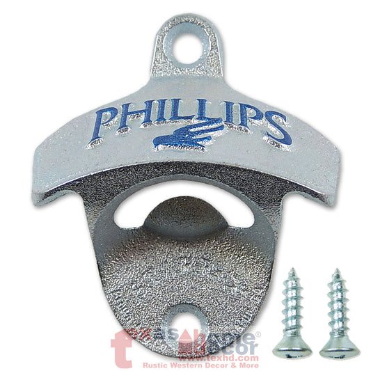 Embossed Phillips Brewing Beer Bottle Opener Wall Mounted Cast Iron Starr X