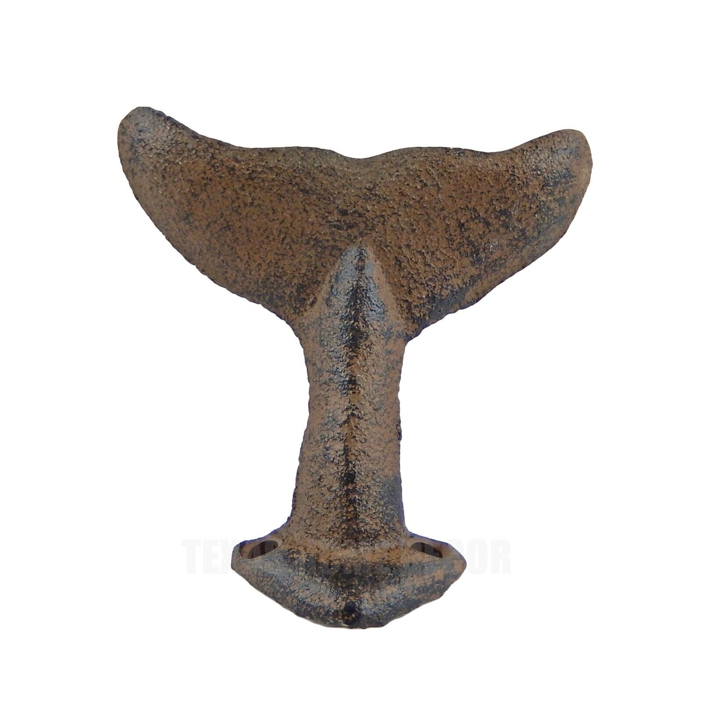 Whale Tail Wall Hook Rustic Cast Iron Coat Towel Purse Hanger Nautical Decor