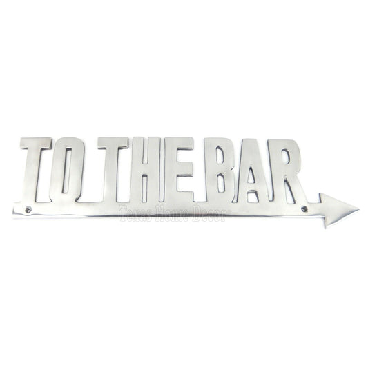 To The Bar Arrow Wall Plaque Sign Aluminum Tiki Decor Man Cave Restaurant