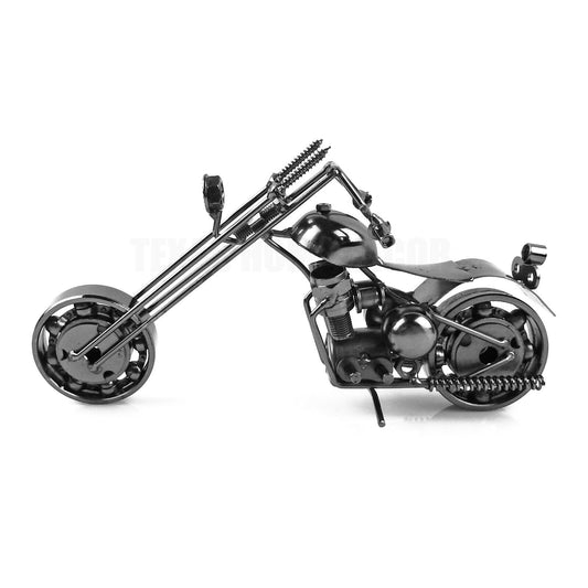 Metal Motorcycle Chopper Upcycled From Bolts Springs Ball Bearings Nuts M2