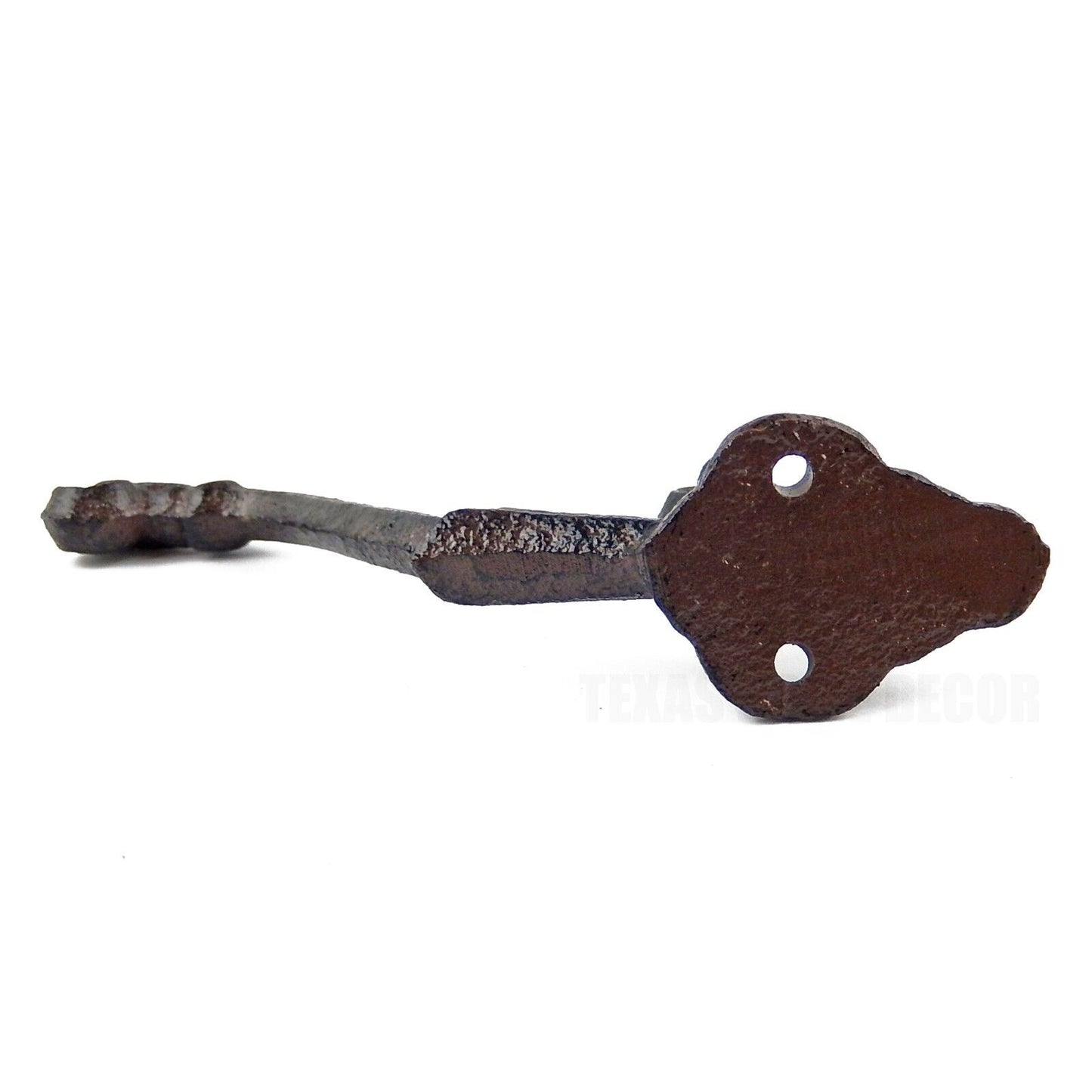 Vines Double Wall Hook Cast Iron Key Towel Coat Hanger Antique Brown 5.75 inch