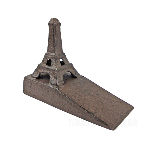 Eiffel Tower Doorstop Wedge Cast Iron Rustic Antique Brown Finish French Decor