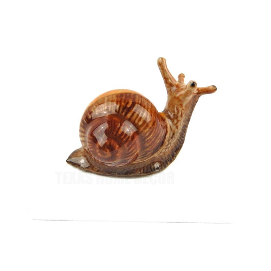 Little Critterz Miniature Collectors Garden Snail "Helix" Porcelain Figurine