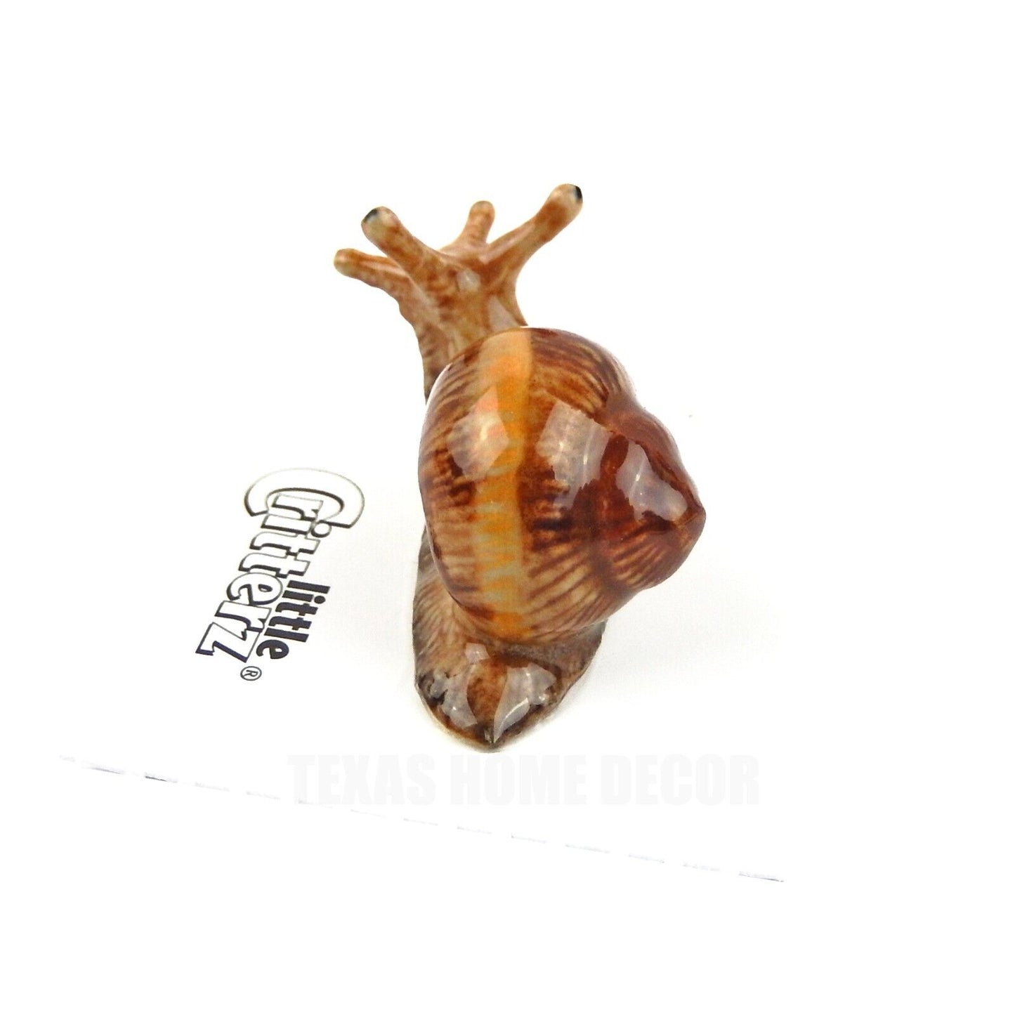 Little Critterz Miniature Collectors Garden Snail "Helix" Porcelain Figurine