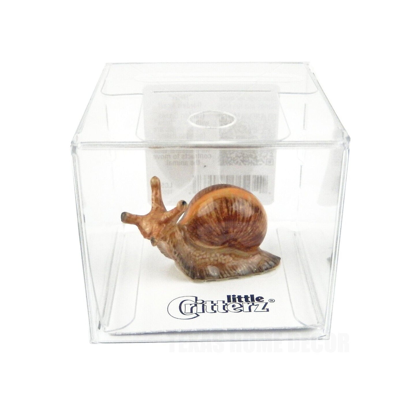 Little Critterz Miniature Collectors Garden Snail "Helix" Porcelain Figurine