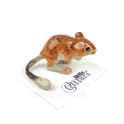 Little Critterz Miniature Collectors Kangaroo Rat "Fresno" Porcelain Figurine