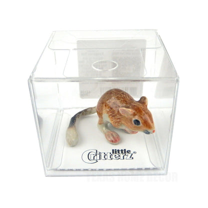 Little Critterz Miniature Collectors Kangaroo Rat "Fresno" Porcelain Figurine