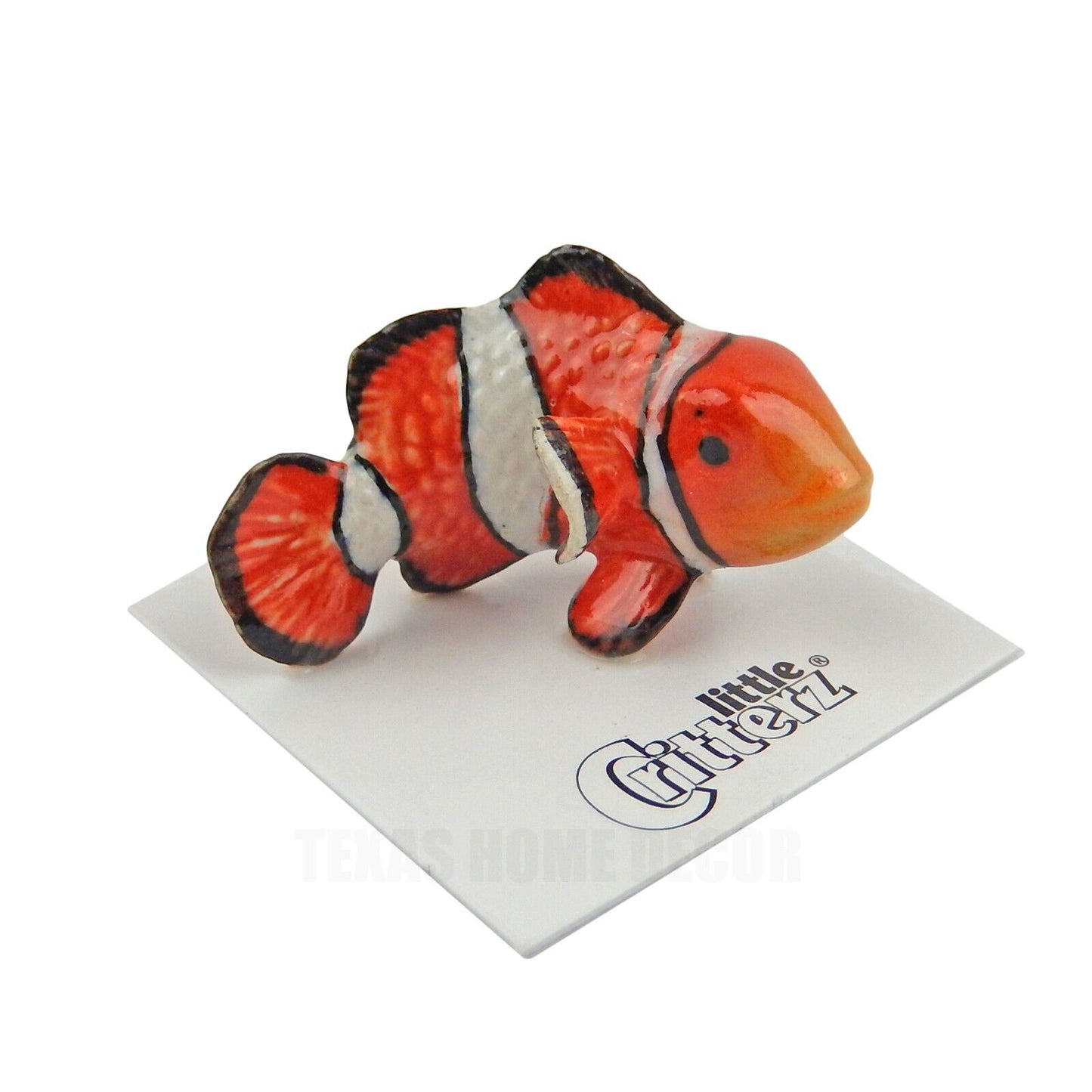 Little Critterz Miniature Collectors Clownfish "Anemone" Porcelain Figurine