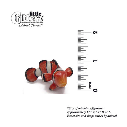 Little Critterz Miniature Collectors Clownfish "Anemone" Porcelain Figurine