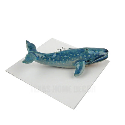 Little Critterz Miniature Collectors Blue Whale "Krill" Porcelain Figurine