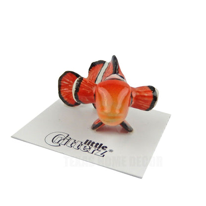 Little Critterz Miniature Collectors Clownfish "Anemone" Porcelain Figurine