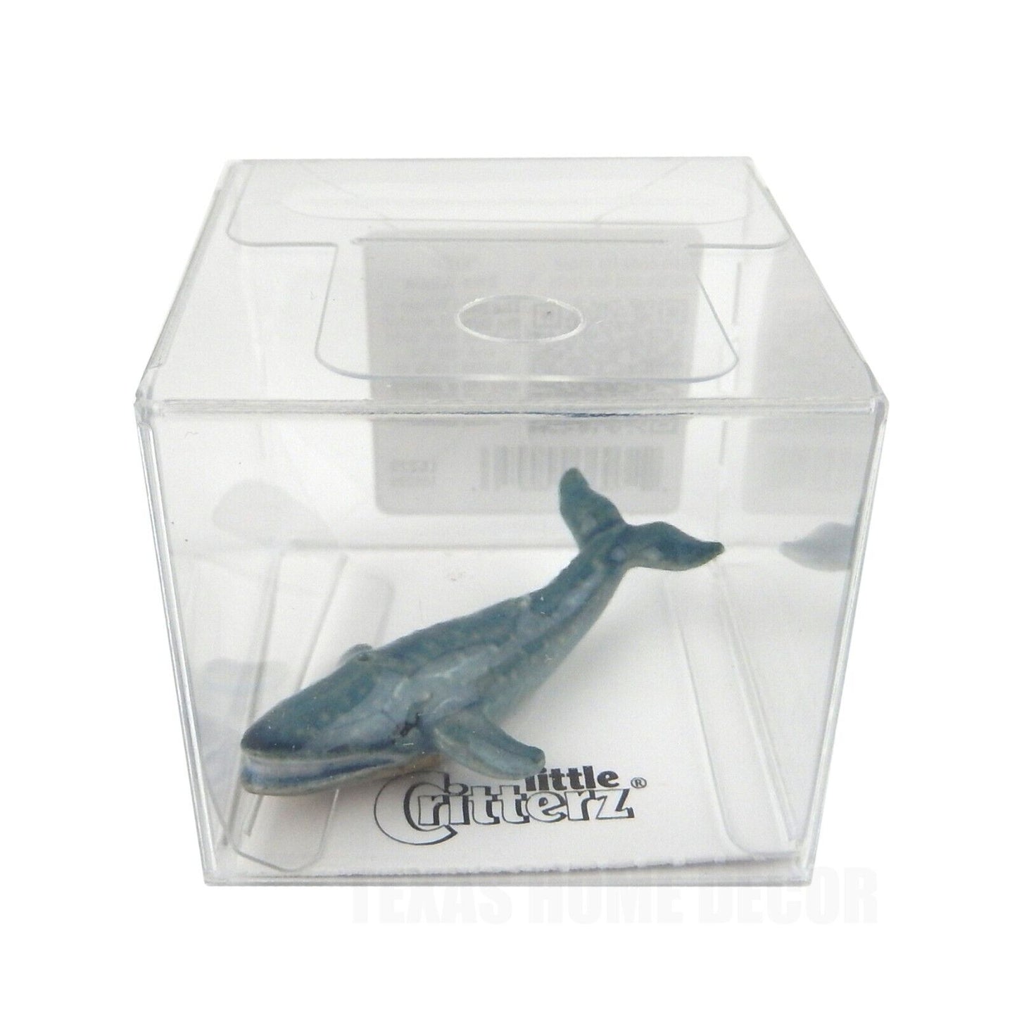 Little Critterz Miniature Collectors Blue Whale "Krill" Porcelain Figurine