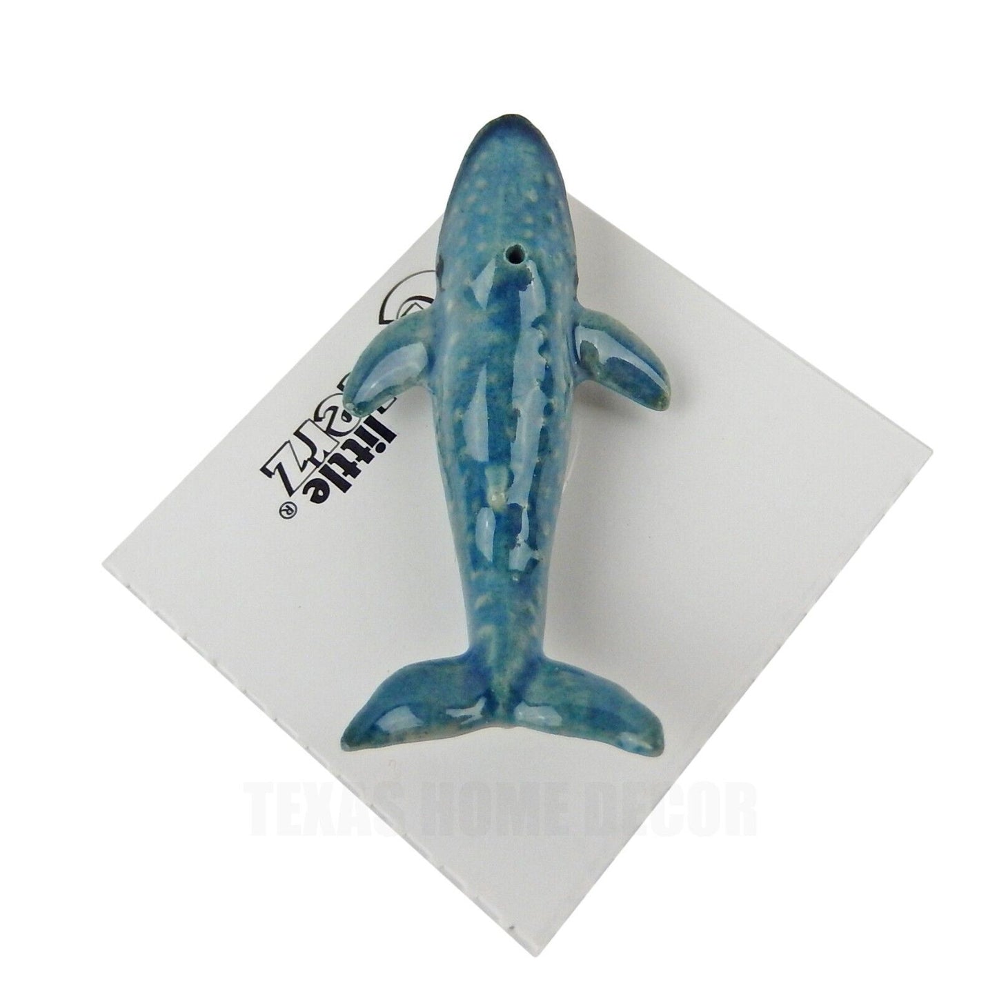 Little Critterz Miniature Collectors Blue Whale "Krill" Porcelain Figurine