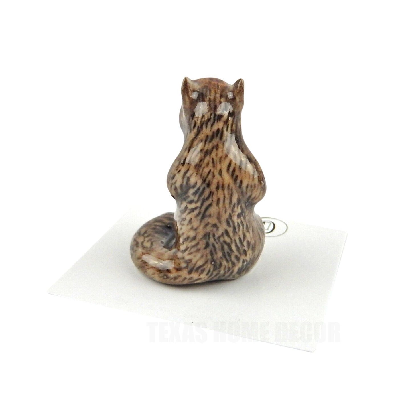 Little Critterz Miniature Collectors Gray Squirrel "Scamper" Porcelain Figurine