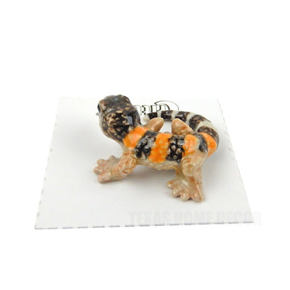 Little Critterz Miniature Collectors Leopard Gecko Lizard Porcelain Figurine