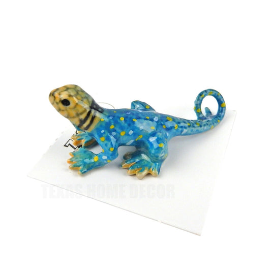 Little Critterz Miniature Collectors Collared Lizard "Boomer" Porcelain Figurine