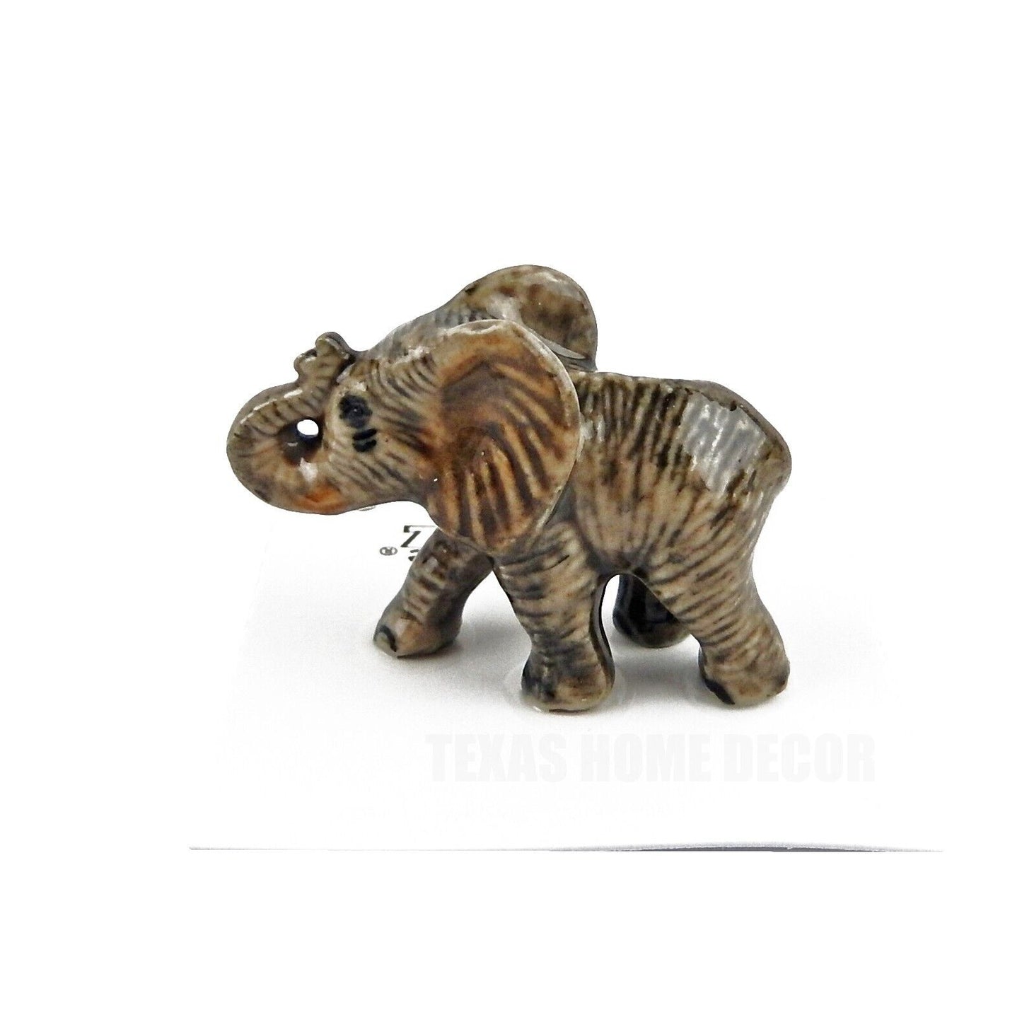 Little Critterz Miniature Collectors African Elephant Calf Porcelain Figurine