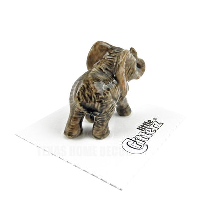 Little Critterz Miniature Collectors African Elephant Calf Porcelain Figurine