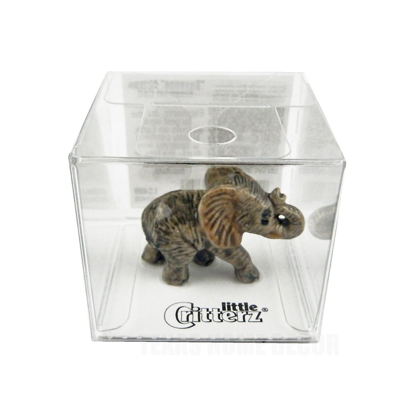 Little Critterz Miniature Collectors African Elephant Calf Porcelain Figurine