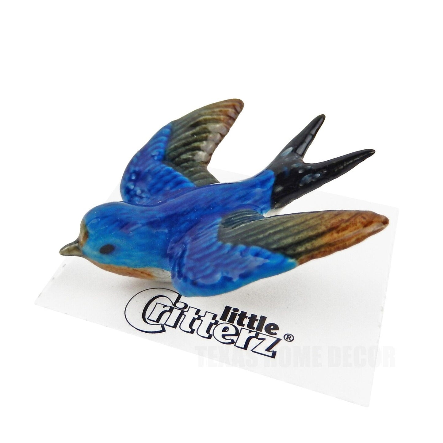 Little Critterz Miniature Collectors Barn Swallow "Dawn" Bird Porcelain Figurine